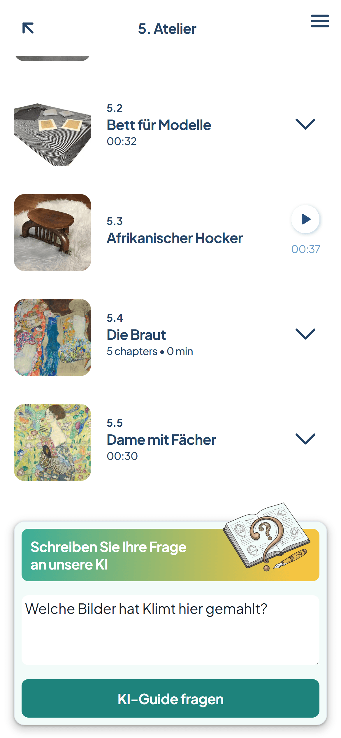 Copilot: asking the AI guide a question